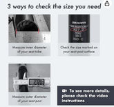 DJC Bike Suspension Seatpost Shock Absorber Damper Post 27.2 30.9 31.6 mm, Lightweight Aluminum Body